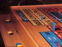 Slotted Minnesota Tri-Wheel table used for showing player bet intentions.
